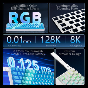 คีย์บอร์ดแบบ <span class=keywords><strong>V2</strong></span> AK680, คีย์บอร์ดแบบมีสาย RT0.01MM 8kHz 0.125MS ความหน่วงต่ำรองรับ socd/dks/mt - Product Image 3