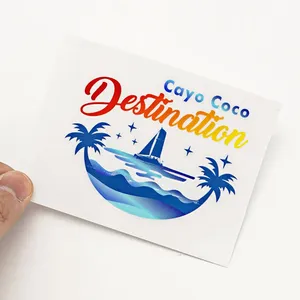 Tùy chỉnh cao cấp tinh vi đẹp kết cấu kim loại Vinyl kim loại chuyển UV Stickers Private logo bao bì nhãn - Product Image 1