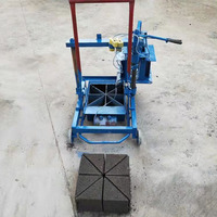 Machine portable manuelle de fabrication de briques autobloquantes en terre cuite, équipement de production de blocs creux sous pression