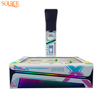 Table de hockey sur air interactive SOURE avec écran LED et tableau de scores, machine d'arcade sportive à monnayeur pour centre commercial et zone de jeux