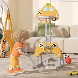 Tốt Nhất Bán Trẻ Em Trong Nhà Trượt Đu Đặt Trẻ Em Nhà Sân Chơi Nhựa Bé Chơi <span class=keywords><strong>7</strong></span> Trong 1 An Toàn Đồ Chơi Bóng Rổ Hoop Và Bàn Đạp - Product Image 5