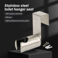 Support de douche moderne en acier inoxydable chromé pour robinets de bidet accessoires de salle de bain pour robinets en laiton