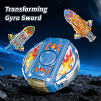 Gyroscope à doigts pour enfants, jouet robot transformable à deux formes, jouet tank, toupies, jouets anti-stress