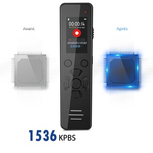 Enregistreur vocal numérique 32 Go avec mini <span class=keywords><strong>dictaphone</strong></span> de lecture pour les conférences et les réunions Enregistrement <span class=keywords><strong>stéréo</strong></span> HD 1536Kbps - Product Image 1