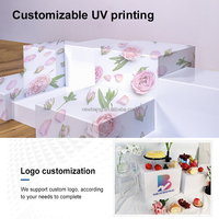Support à gâteau en acrylique blanc portable pour mariage, présentoir de buffet unique, rehausseur de nourriture pour événements, fabriqué en PMMA