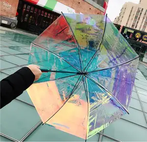 Fabricant de couleur changeante housse transparente mini parasol enfants parapluie dans la voiture