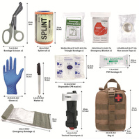 Kit de survie d'urgence professionnel pour l'extérieur, bricolage, premiers secours, outils tactiques SOS, lampe torche, couverture, bracelets, hache, pelle, compact