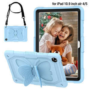 Étui de protection ultra-fin pour tablette iPad Air 5e/4e génération 10,9 pouces avec sangle de transport portable pour étudiants et voyages <span class=keywords><strong>en</strong></span> extérieur - Product Image 1