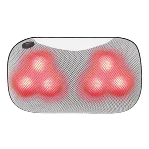 Youmay uso doméstico coche viaje inalámbrico masaje almohada vibrador electrónico coche y masaje suave almohada relajación masaje almohada