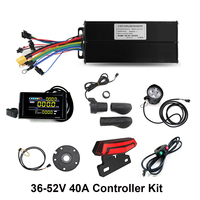 Kit de contrôleur de moteur à capteur Hall pour vélo électrique 36V 48V 52V 40A 1000W 1500W avec écran couleur SW900