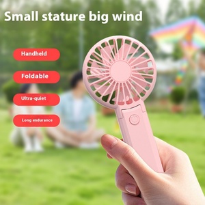 Ventilateur portable pliable d'extérieur avec affichage numérique, mini-ventilateur de bureau rechargeable USB - Product Image 4