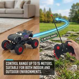 Coche de Control Remoto, Coche de Derrape RC, Carcasa de PVC, Todoterreno, Alta Velocidad, Listo para Usar, Juguete de Coche RC para Interiores y Exteriores - Product Image 3