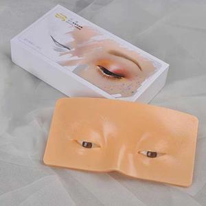 Planche d'entraînement au maquillage réaliste 3D en silicone pour les yeux et le visage, panneau réutilisable en peau bionique pour la pratique de l'ombre à paupières et du maquillage des sourcils pour débutants - Product Image 6