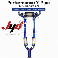 Système d'échappement Catback en titane JYD pour Infiniti G25 2.5 2010-2018, échappement à haut débit Valvetronic, silencieux professionnel