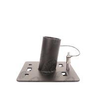 Support de fixation pour haut-parleur Getshow Dual 10 pouces en métal Q1/Q7 Line Array - Adaptateur de support de type chapeau