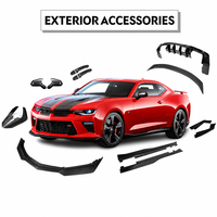 Lèvre de pare-chocs avant en plastique ABS de haute qualité pour Chevrolet Camaro RS ZL1 2016-2018, style splitter, kit carrosserie