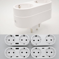 Boîtier de raccordement intelligent UE 2-en-1 en plastique ignifuge de grade V0 en PC, pour prise Wi-Fi Tuya, modèle CN235