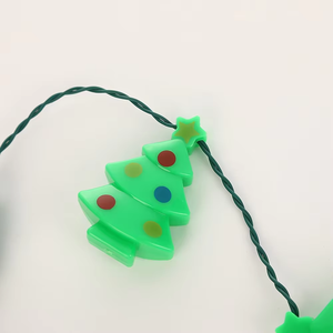Guirlande lumineuse LED blanche 9 lumières pour sapin de Noël avec 3 piles LR44, commande manuelle pour décorations de fêtes/festivals - Product Image 3