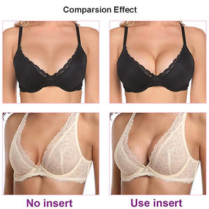 Inserts de poitrine en silicone push-up, rehausseurs de décolleté en nacre, coussinets de soutien-gorge transparents pour bikini et maillot de bain - Product Image 6