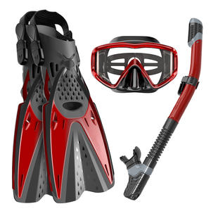 Equipo de Buceo, Máscara de Snorkel, Aletas Ajustables de PVC Negro, Equipo de Natación y Buceo - Product Image 2