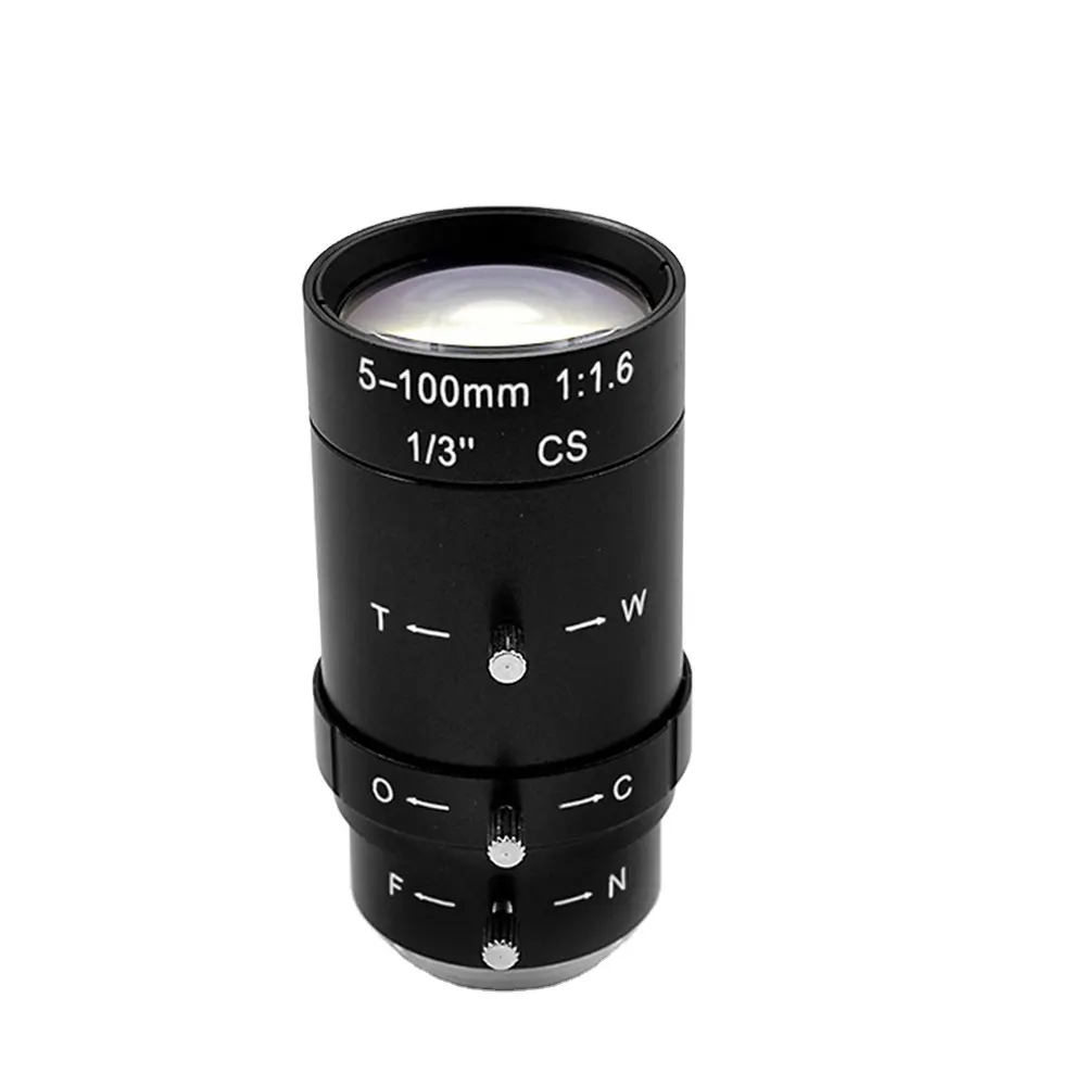 Ống kính CCTV ống kính 5-100mm 2.0 Megapixel C-Mount cho camera an ninh CCTV 1/2 9 cảm biến khẩu độ F1.6 ống kính zoom Kính thủ công