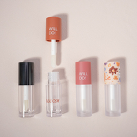 Tube de gloss à lèvres vide personnalisé de 7 ml avec lumière LED et miroir