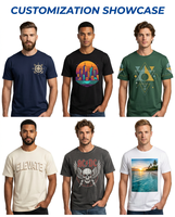 Camisetas de Algodón al por Mayor, 100% Algodón Peinado, 180-230G, Camisetas de Algodón al por Mayor para Impresión 3D Puff/DTG y Marca Privada