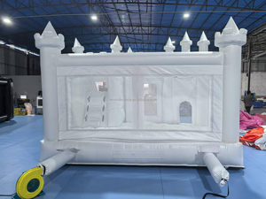 Trắng <span class=keywords><strong>Inflatable</strong></span> thư bị trả lại Nhà Trắng Công Chúa trả lại <span class=keywords><strong>Combo</strong></span> với slide và bóng Pit cho Đảng rental16.5 x 13x 10.8ft với Blower - Product Image 5