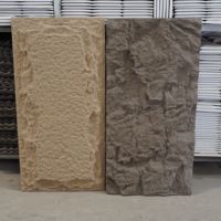 Panneau de placage de mur en pierre de roche PU faux polyuréthane artificiel extérieur écologique pour caractéristiques décoratives extérieures