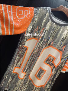 Saireish 2023 Women's for <span class=keywords><strong>Tennessee</strong></span> Vols 16スパンコールチュニックドレスカジュアルエコフレンドリーで洗える天然ウエスト付きホットセール - Product Image 4