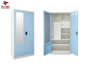 Armadio Moderno Tengle a 2 <span class=keywords><strong>Ante</strong></span>, Estensibile, in Acciaio, per Camera da Letto e Uso Domestico, con Serratura - Product Image 3