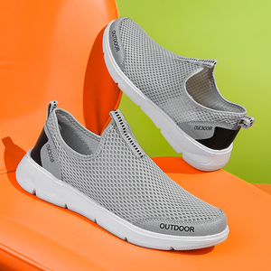 Chaussures décontractées pour hommes grandes tailles, mode été, chaussures de sport et de marche, tige en maille respirante, semelle souple en EVA légère - Product Image 1