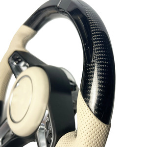 พวงมาลัยรถยนต์คาร์บอนไฟเบอร์สีขาว เหมาะสำหรับรถปอร์เช่ 911 918 718 เคย์แมน จีทีเอส คาร์เรร่า เคย์เอนน์ จีทีทูอาร์เอส มาคัน พานาเมร่า เทย์แคน - Product Image 3