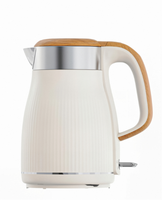 Bouilloire électrique vintage sans fil en acier inoxydable 1,8 L, 1000-1800W, base rotative à 360°, arrêt automatique, grande capacité