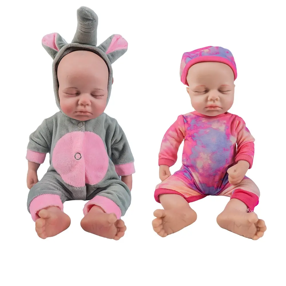 12 pouces Mini 100% Silicone corps complet Reborn bébé poupées doux réaliste détails nouveau-né prématuré pour enfants jouets cadeau