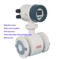 Medidor de Flujo Electromagnético Inteligente con Wifi, Brida RS485 de 100 mm, para Aguas Residuales y Drenaje