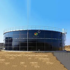 Biogas nồi/bùn lắng tankborehole nước/nước muối gfs xe tăng tiêu chuẩn thép không gỉ tấm bắt vít men xe tăng