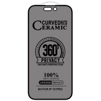 Protection d'écran anti-espion HD transparente, film en verre trempé 3D radiant pour iPhone 151617 Pro Max, protection de téléphone portable