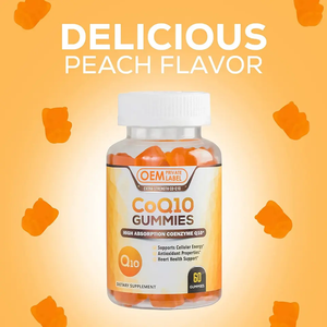 コエンザイムQ1 500MGガミーズプラスオメガ3マグネシウムビタミンB3亜鉛コエンザイムQ10サプリメントエネルギー酸化防止スキンホワイトニング - Product Image 4