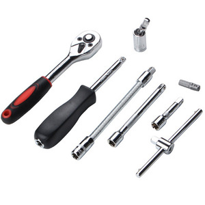 <span class=keywords><strong>Set</strong></span> di Utensili Manuali BS per Riparazione Auto, 46 Pezzi, Chiave <span class=keywords><strong>a</strong></span> <span class=keywords><strong>Cricchetto</strong></span>, <span class=keywords><strong>Set</strong></span> di Bussole in Acciaio al Carbonio <span class=keywords><strong>con</strong></span> Valigetta Rigida, Modello K2076 - Product Image 5