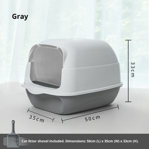 <span class=keywords><strong>Caja</strong></span> <span class=keywords><strong>de</strong></span> <span class=keywords><strong>arena</strong></span> para gatos <span class=keywords><strong>de</strong></span> plástico <span class=keywords><strong>de</strong></span> gran tamaño completamente cerrada, característica antisalpicaduras, desodorización <span class=keywords><strong>de</strong></span> inodoro para gatitos, <span class=keywords><strong>arena</strong></span> para bebés, gatos, perros - Product Image 2