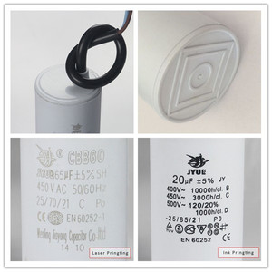 Tụ điện cbb60 <span class=keywords><strong>35UF</strong></span> Máy bơm nước tụ điện AC động cơ chạy tụ 50/60Hz 40/85/21 ứng dụng động cơ - Product Image 5