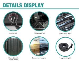 Meilleures ventes ROAHTRIP Boîte de toit de voiture <span class=keywords><strong>sportive</strong></span> ABS+PC 204*80*35cm Ouverture double face Étanche Bande d'étanchéité rapide Clips rapides - Product Image 6