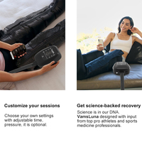 Masseur de pieds à compression d'air, 6 modes, 6 chambres, bottes pneumatiques, drainage lymphatique, télécommande sans fil pour le corps et les jambes