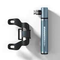 Pompe à vélo VTT et route Cycle Mini pompe à pneu à main avec valve Schrader et Presta en alliage d'aluminium