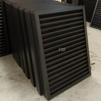 Systèmes de persiennes pour façade de bâtiment, persiennes en aluminium pour extérieur, volets anti-ouragan avec ouverture horizontale pour utilisation en extérieur