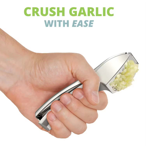 Wholesale Large Capacity Stainless Steel Garlic Mincer Metal Kitchen <b>Press</b> Crusher with Grip Handle New <b>Fruit</b> & Vegetable Tool - Product Image 3