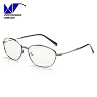 Lunettes optiques rectangulaires en métal sur mesure OEM, anti-lumière bleue, pour adultes unisexes, taille 58-18-144, avec support de remboursement de 13 % de taxes