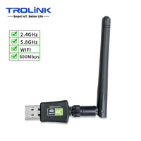 Harga pabrik kustom Gratis Driver 600m nirkabel kartu jaringan WIFI Usb Adapter Dongle