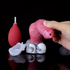 YOCY Énorme jouet sexuel anal, godemiché fantaisie en forme d'animaux (chiens), couleur viande crue sanglante, plug anal à gros nœud, masturbateur, jouet sexuel pour femmes et hommes 18+ - Product Image 5